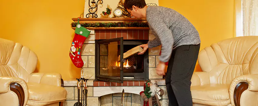 Rusted Metal Fireplace Restoration in Danville, Kentucky